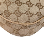 Gucci Horsebit Guccissima Canvas Beige Shoulder Bag Gold — view 6
