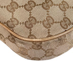 Gucci Horsebit Guccissima Canvas Beige Shoulder Bag Gold — view 9