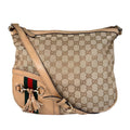 Gucci Horsebit Guccissima Canvas Beige Shoulder Bag Gold
