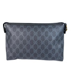 Gucci Vintage GG Plus Gray Black Clutch Gold 156.01.045 — view 2
