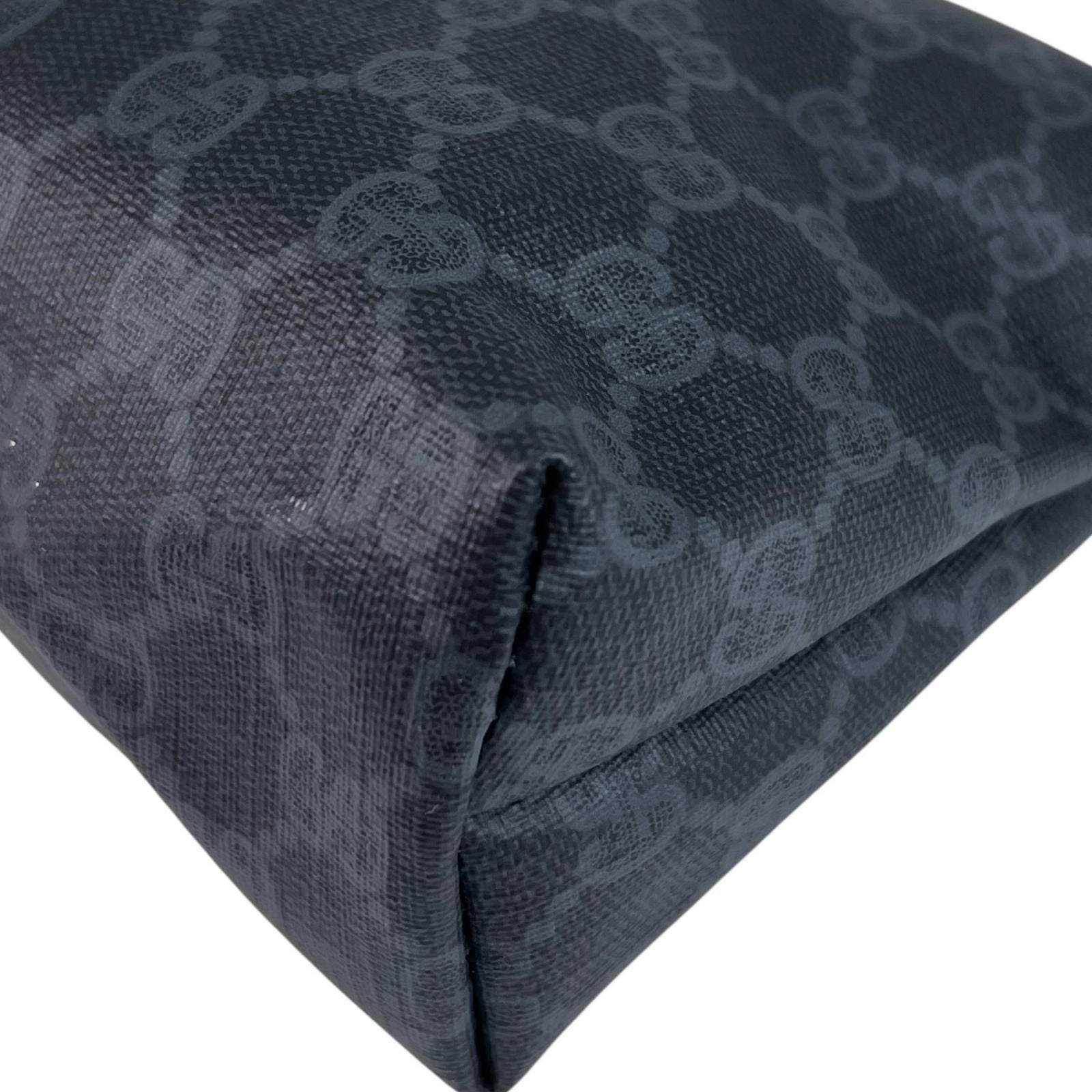 Gucci Vintage GG Plus Gray Black Clutch Gold 156.01.045 — view 7
