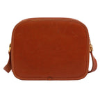 Gucci Vintage Sherry Line Leather Brown Shoulder Bag Gold — view 3