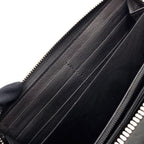 Gucci Mistral Micro Guccissima Leather Black Wallet Silver — view 7