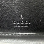 Gucci Mistral Micro Guccissima Leather Black Wallet Silver — view 4