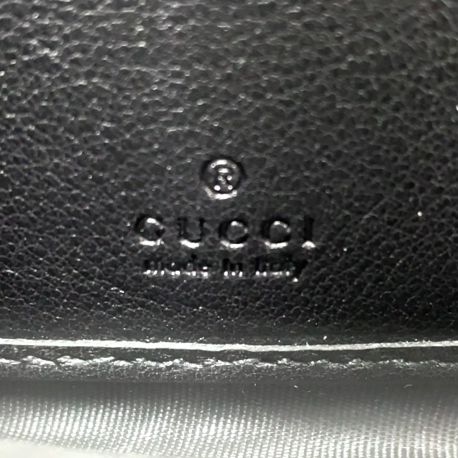 Gucci Mistral Micro Guccissima Leather Black Wallet Silver — view 4