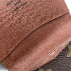 Louis Vuitton Envelope Carte de Visite Monogram Leather Brown Card Case — view 9