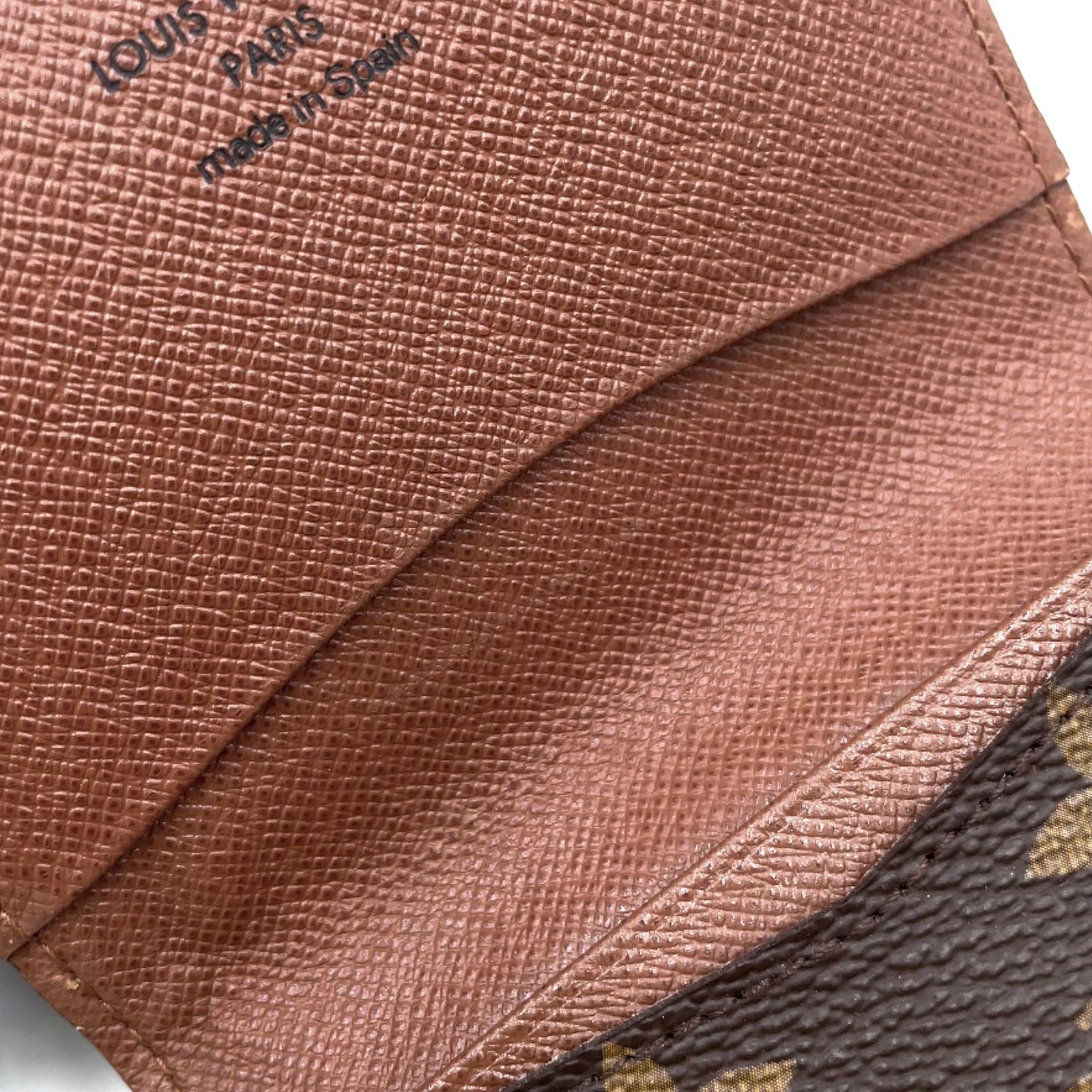 Louis Vuitton Envelope Carte de Visite Monogram Leather Brown Card Case — view 9