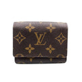 Louis Vuitton Envelope Carte de Visite Monogram Leather Brown Card Case
