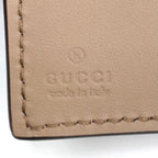 Gucci Dionysus GG Supreme Leather Beige Trifold Wallet Silver — view 4