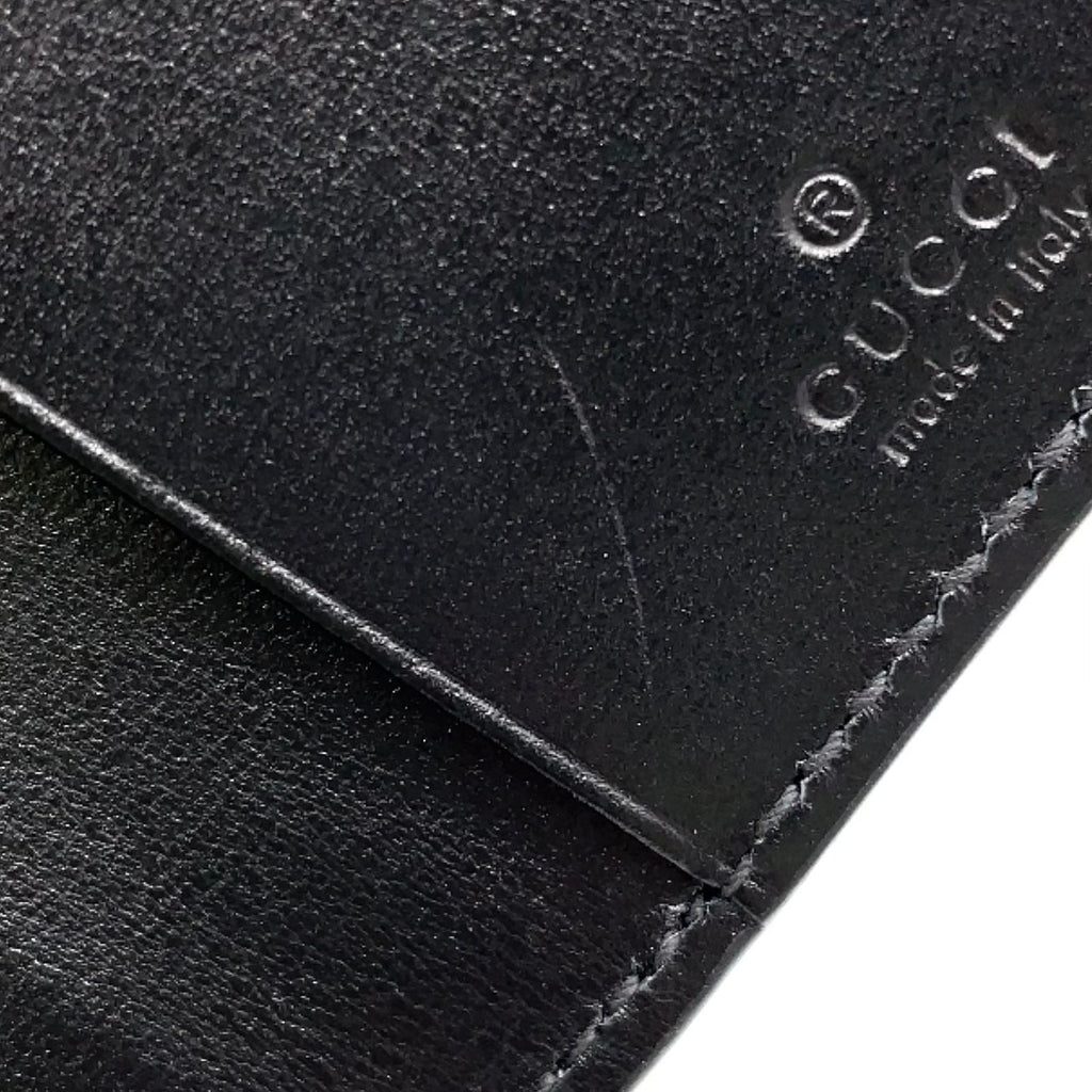 Gucci GG Marmont Leather Black Key Case Silver Key Holder — view 6