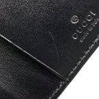 Gucci GG Marmont Leather Black Key Case Silver Key Holder — view 6