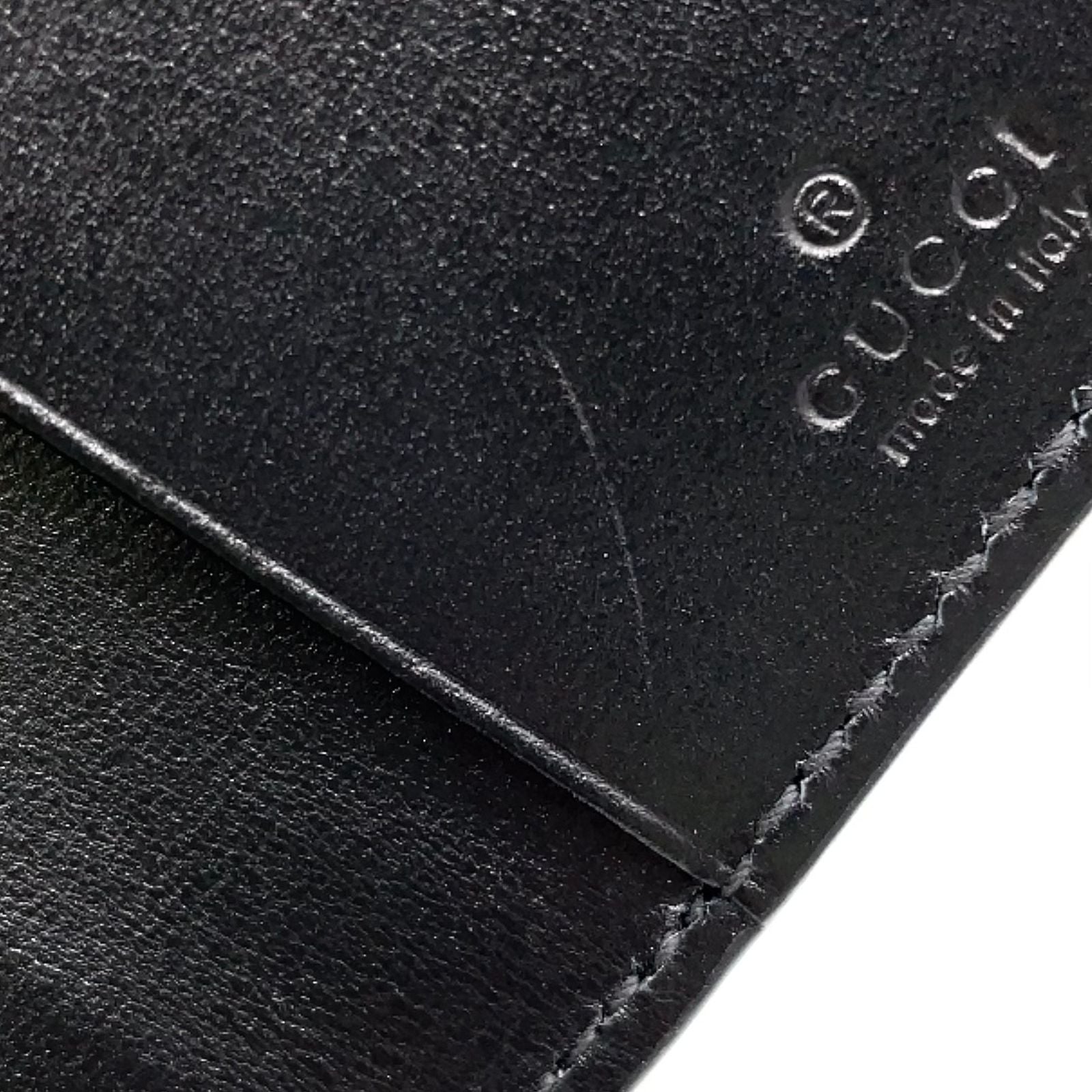 Gucci GG Marmont Leather Black Key Case Silver Key Holder — view 6