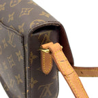 Louis Vuitton Saint Cloud PM Monogram Leather Brown Light Shoulder Bag Gold — view 8