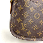 Louis Vuitton Saint Cloud PM Monogram Leather Brown Light Shoulder Bag Gold — view 5