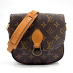 Louis Vuitton Saint Cloud PM Monogram Leather Brown Light Shoulder Bag Gold