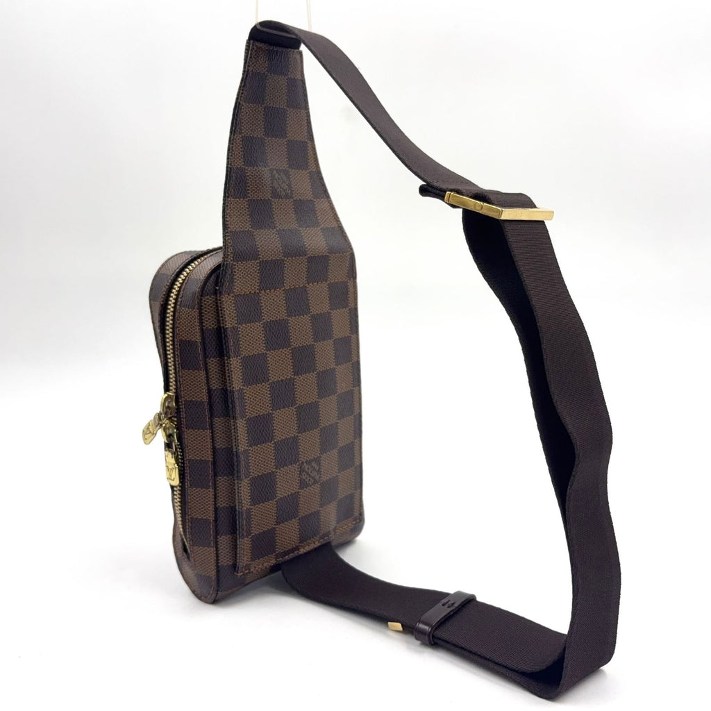 Louis Vuitton Damier Geronimos Brown Belt Bag Gold — view 2