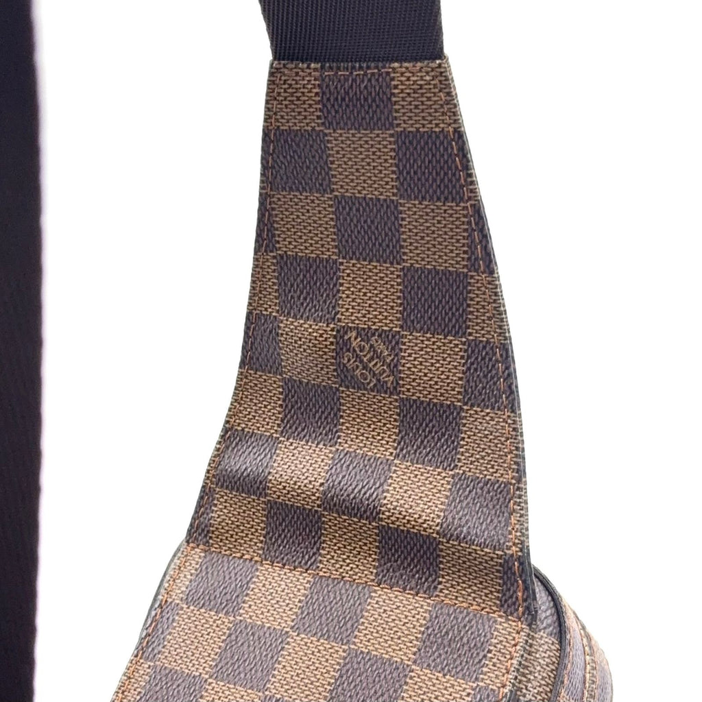 Louis Vuitton Damier Geronimos Brown Belt Bag Gold — view 6