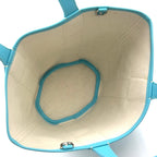 Goyard Bella PM Leather Turquoise Blue Tote Silver — view 3