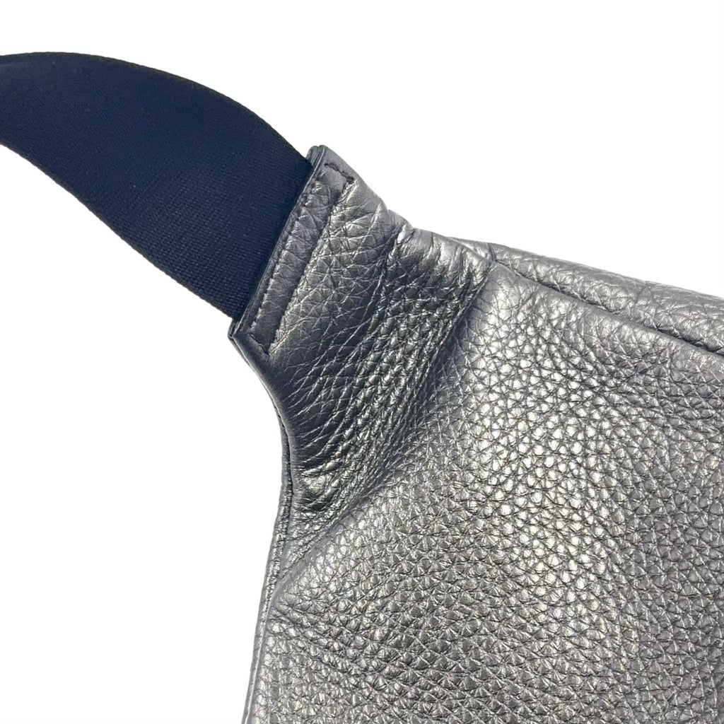Fendi Bugs Monster Eye Leather Gray White Belt Bag Silver — view 7