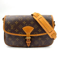 Louis Vuitton Sologne Monogram Leather Brown Light Shoulder Bag Gold