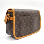Louis Vuitton Sologne Monogram Leather Brown Light Shoulder Bag Gold — view 2