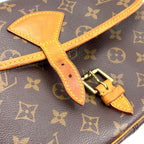Louis Vuitton Sologne Monogram Leather Brown Light Shoulder Bag Gold — view 7