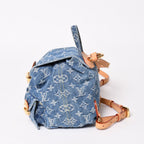 Louis Vuitton Monogram Denim Venice Canvas Backpack Blue Gold — view 4