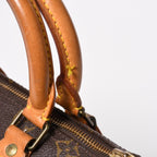 Louis Vuitton Speedy 25 Handbag Monogram Leather Brown Gold — view 6