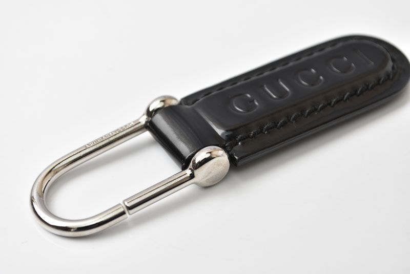 Gucci Key Ring Key Holder Vintage 042 Black Silver — view 4