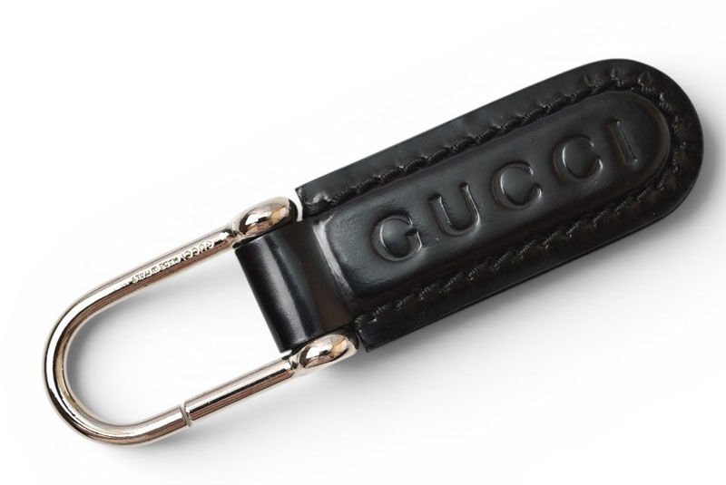Gucci Key Ring Key Holder Vintage 042 Black Silver