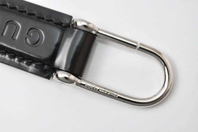 Gucci Key Ring Key Holder Vintage 042 Black Silver — view 5