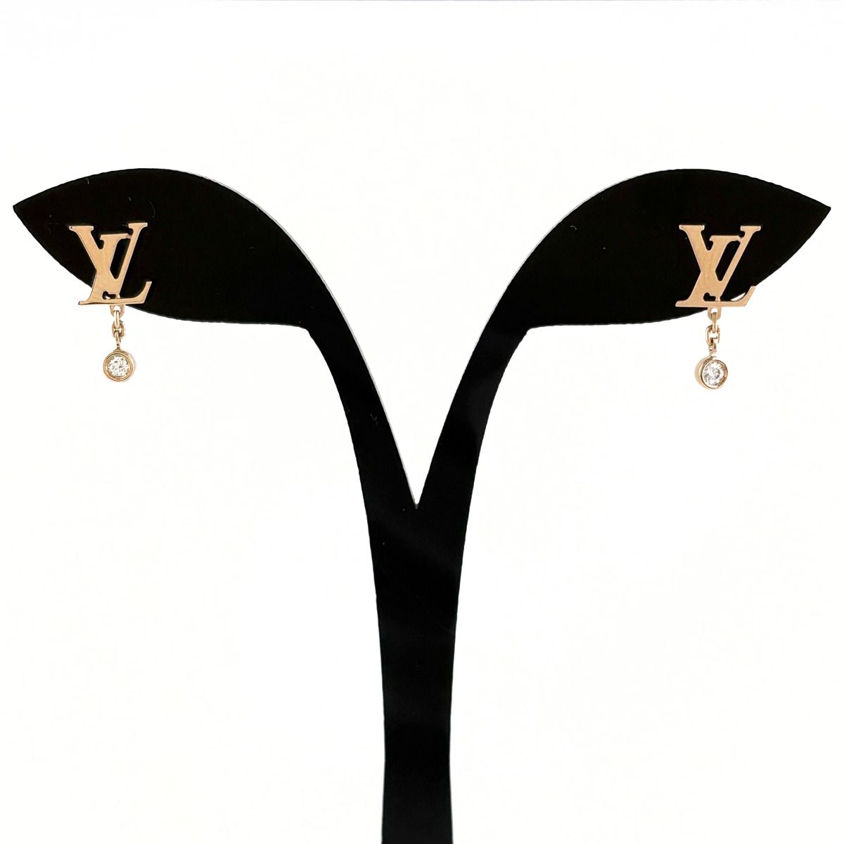 Louis Vuitton Idylle Blossom Earrings Set Pink Gold Pave Diamond