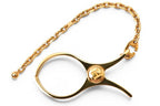 Hermes Clip Key Holder Phil Glove Charm Gold