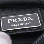 Prada Tessuto Nylon Triangle Logo Shoulder Bag Crossbody Messenger Black — view 8