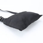 Prada Tessuto Nylon Triangle Logo Shoulder Bag Crossbody Messenger Black — view 3