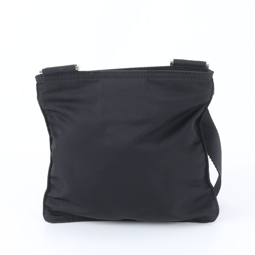 Prada Tessuto Nylon Triangle Logo Shoulder Bag Crossbody Messenger Black — view 3