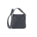 Gucci GG Canvas Leather Shoulder Bag Crossbody Hand Tote Black