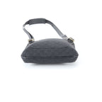 Gucci GG Canvas Leather Shoulder Bag Crossbody Hand Tote Black — view 6