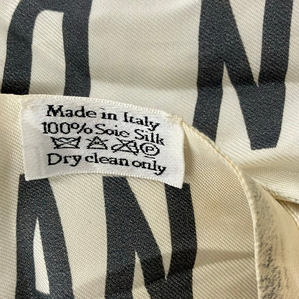 Dior Scarf White Gray Ribbon Toile de Jouy — view 3