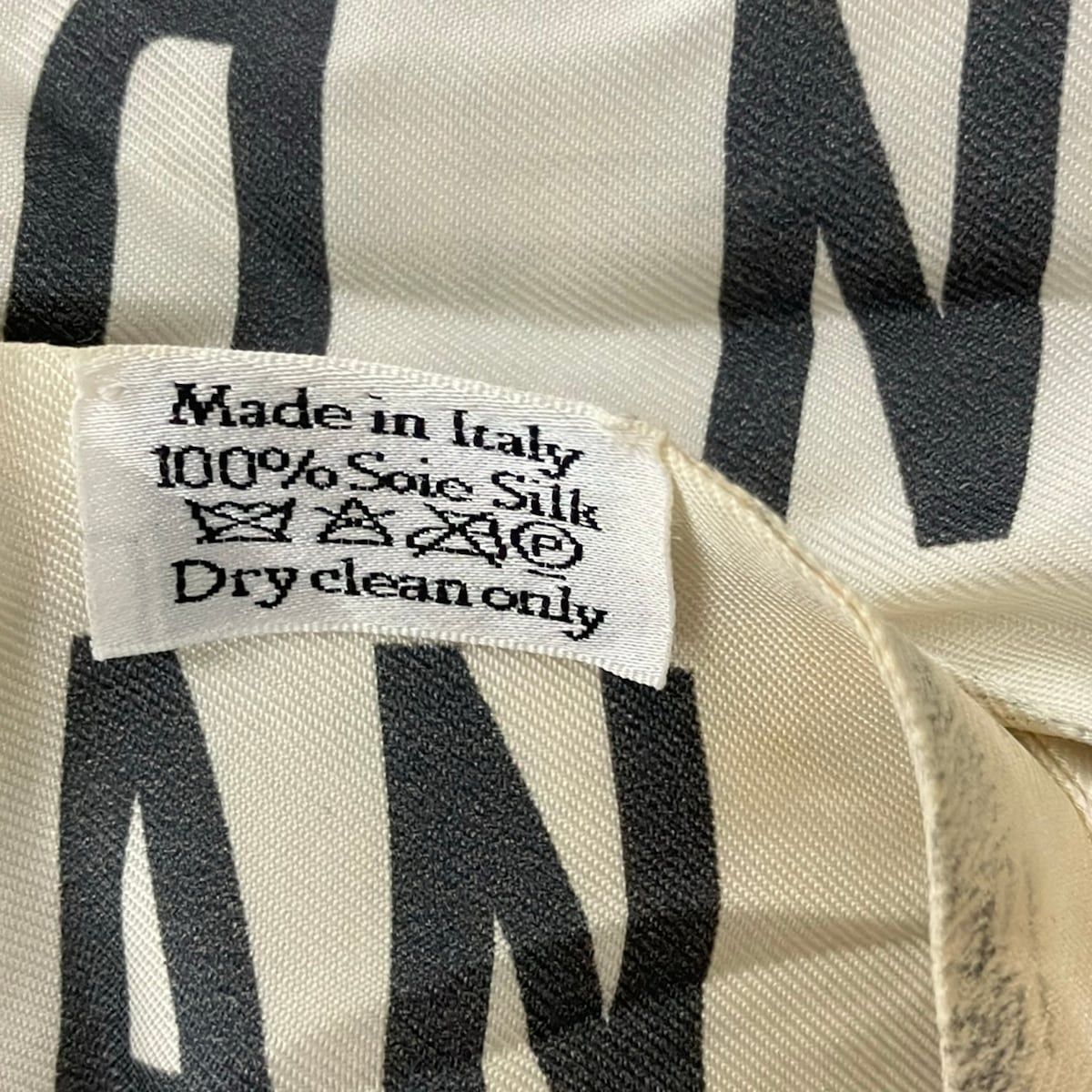 Dior Scarf White Gray Ribbon Toile de Jouy — view 3