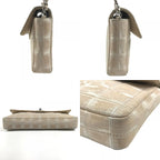 Chanel Shoulder Bag CC Logo Nylon Beige — view 8