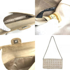 Chanel Shoulder Bag CC Logo Nylon Beige — view 7