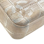 Chanel Shoulder Bag CC Logo Nylon Beige — view 5