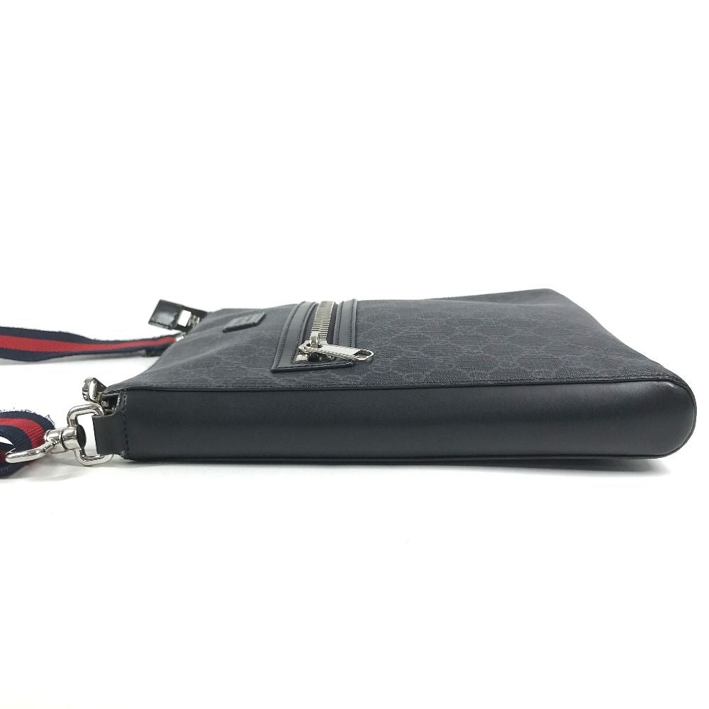 Gucci Shoulder Bag Courier GG Supreme Canvas Black