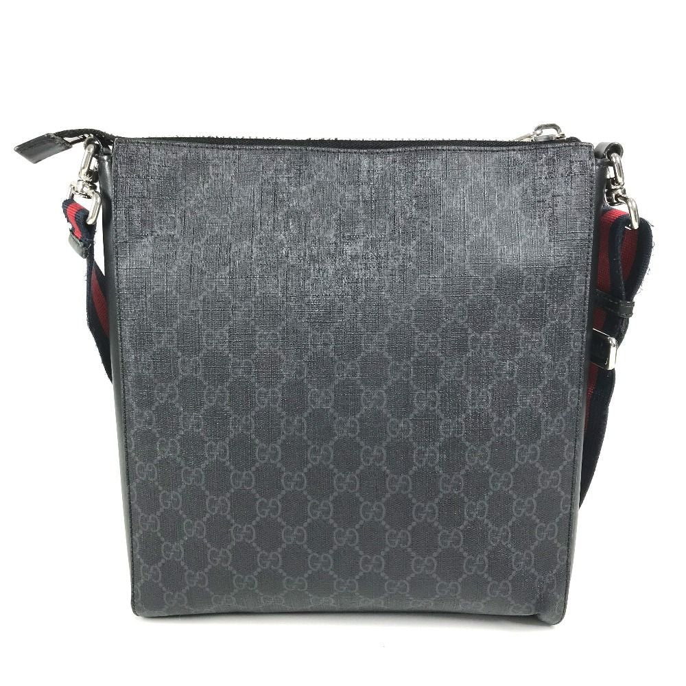 Gucci Shoulder Bag Courier GG Supreme Canvas Black