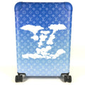 Louis Vuitton Travel Bag Horizon 55 Leather Blue
