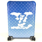 Louis Vuitton Travel Bag Horizon 55 Leather Blue