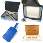 Louis Vuitton Travel Bag Horizon 55 Leather Blue — view 9