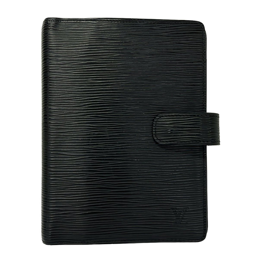 Louis Vuitton Notebook Epi Agenda MM Noir Leather