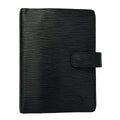 Louis Vuitton Notebook Epi Agenda MM Noir Leather